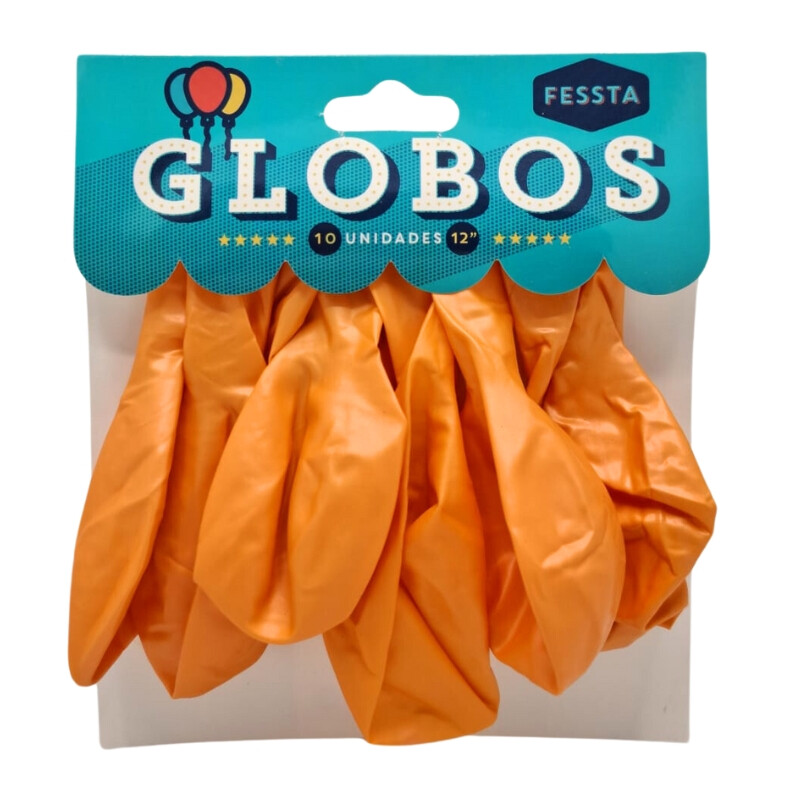 Globos X10 Tamaño R12 Coral Perlado