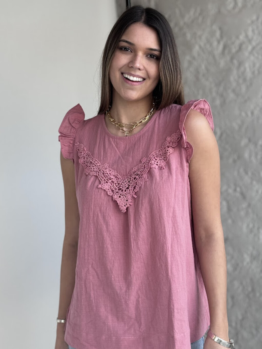 Blusa Aimé - rosa viejo 