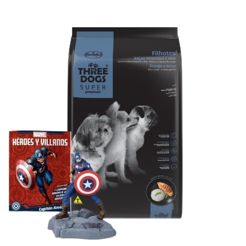 Three Dogs Filhote Pequeño 10,1kg | Crecimiento Saludable Three Dogs Filhote Pequeño 10,1kg | Crecimiento Saludable