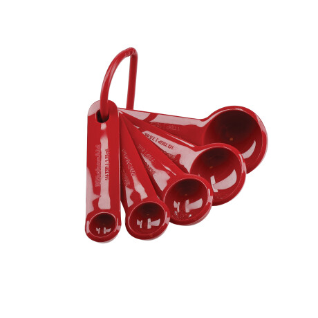 Set x 5 cucharas de medidas Rojo KitchenAid Set x 5 cucharas de medidas Rojo KitchenAid