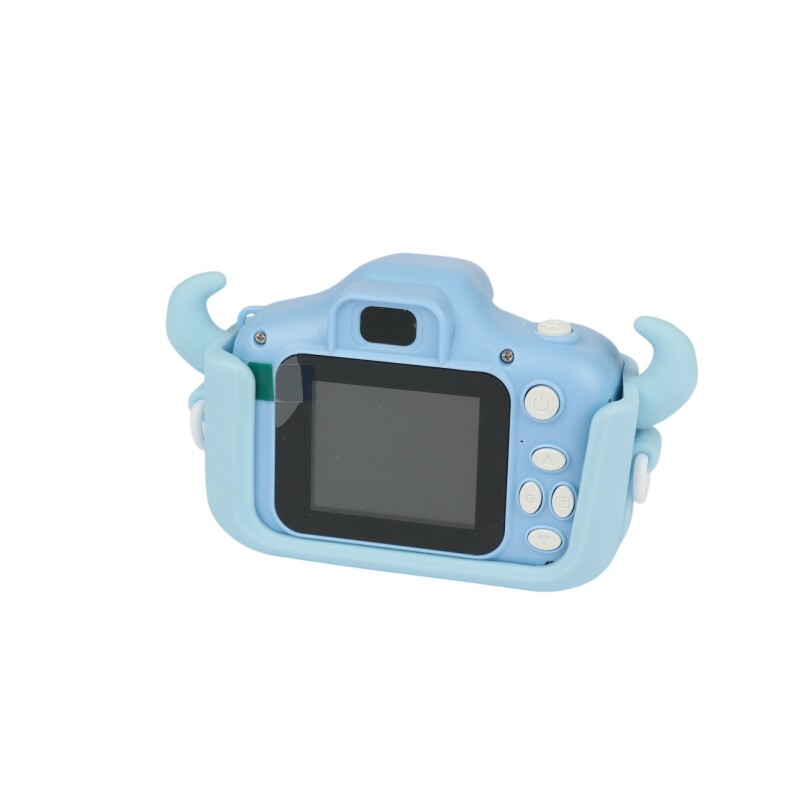 Cámara de fotos digital infantil con funda celeste Cámara de fotos digital infantil con funda celeste