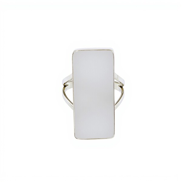 Anillo Rectangulo-Plata 925-Piedra Nacar-AN3371 conpiedra