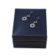 Caravanas En Oro 18K Blanco Y Brillantes Caravanas En Oro 18K Blanco Y Brillantes