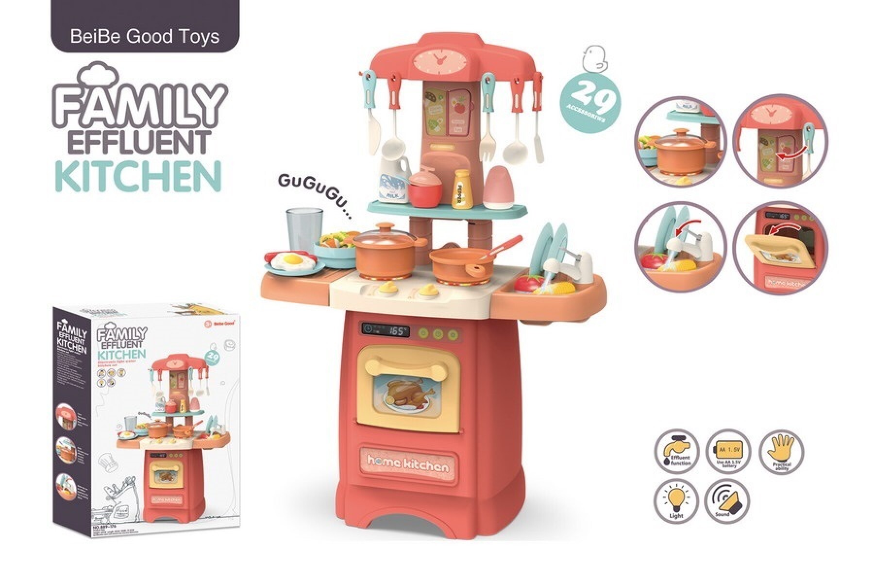 Cocina Infantil Hang Wing con Dispensador de Agua 