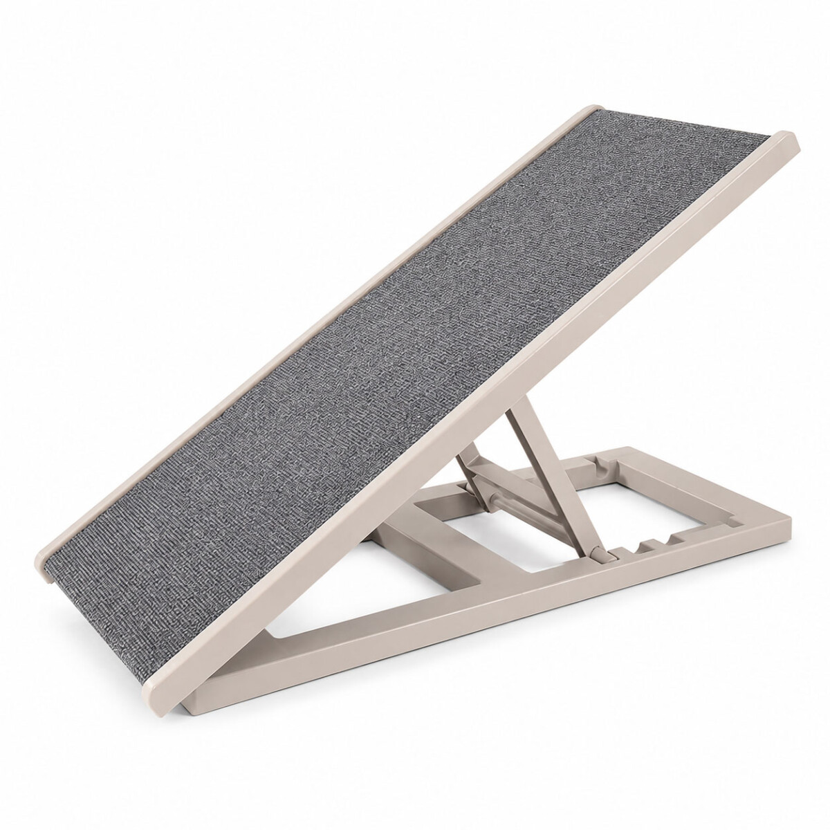 Rampa Para Mascotas Chica Plegable Liviana Compacta - Gris 