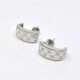 Caravanas Oro Blanco 18K Y Brillantes Caravanas Oro Blanco 18K Y Brillantes
