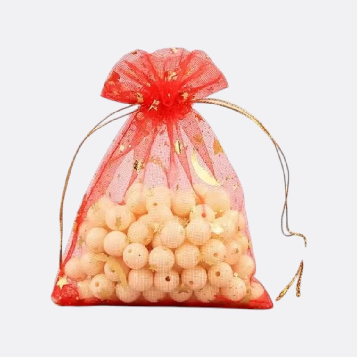 Bolsita De Organza De Regalo - Rojo 
