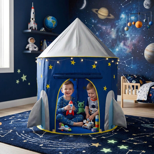 Carpa Casita Infantil Para Niños Casa Tipi Espacio Nave Cohete Espacial Estrellas Imback Color Azul Carpa Casita Infantil Para Niños Casa Tipi Espacio Nave Cohete Espacial Estrellas Imback Color Azul