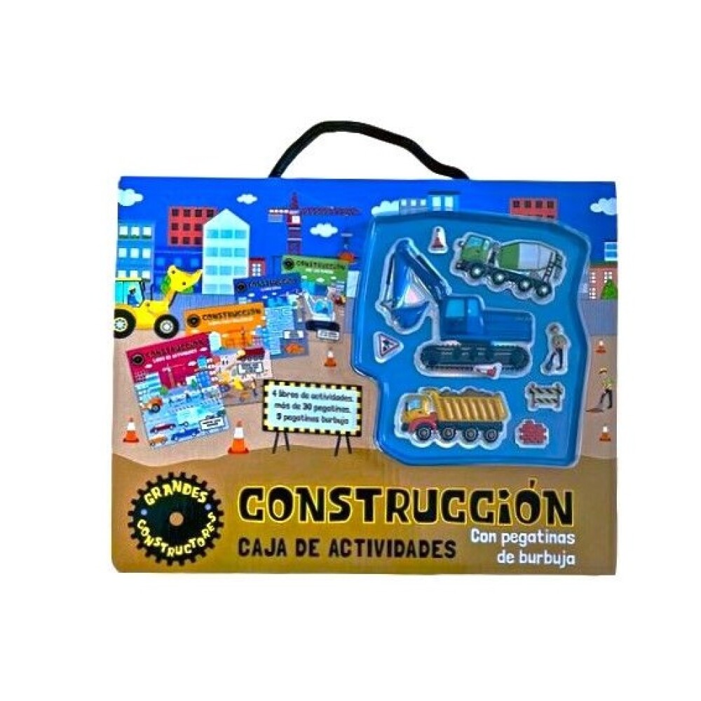 CONSTRUCCION CAJA DE ACTIVIDADES CON PEGATINAS DE CONSTRUCCION CAJA DE ACTIVIDADES CON PEGATINAS DE
