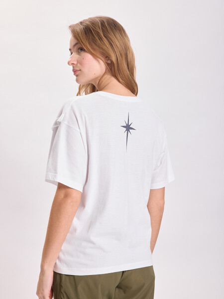 Remera estampa Estrella Blanco