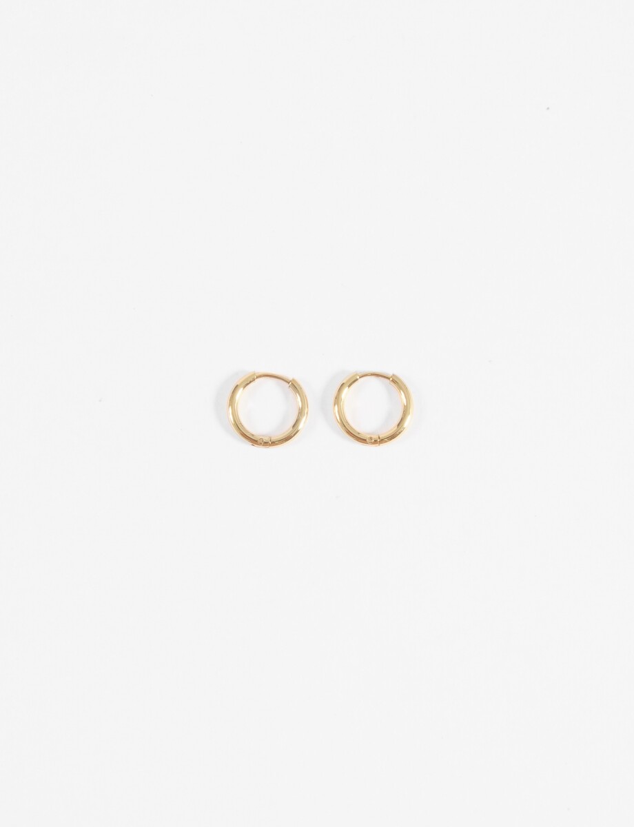 Aros acero extra small - dorado 