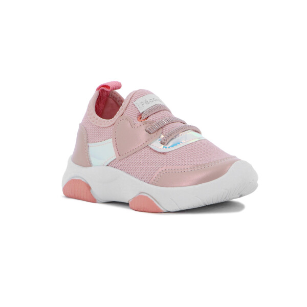 Pe Com Pe Calzado Deportivo Niña Acordonado C/ Elast - Rosa Claro/blanco Rosa Claro-blanco