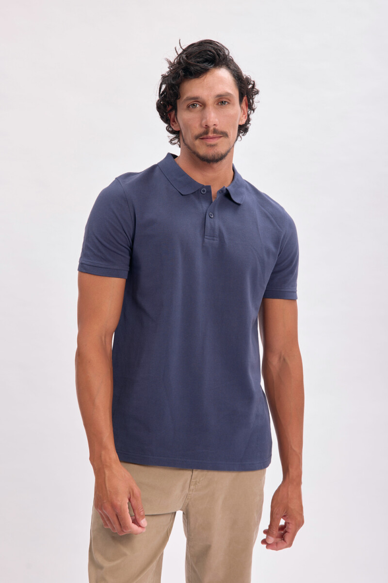 Remera polo piqué Azul Marino