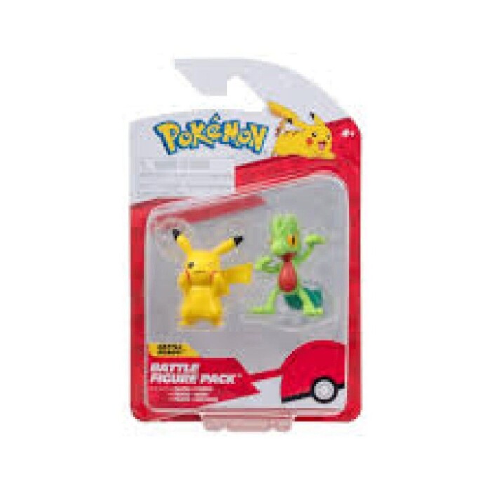 JAZWARES POKEMON BATTL FIG.TREECKO+PIKAC única