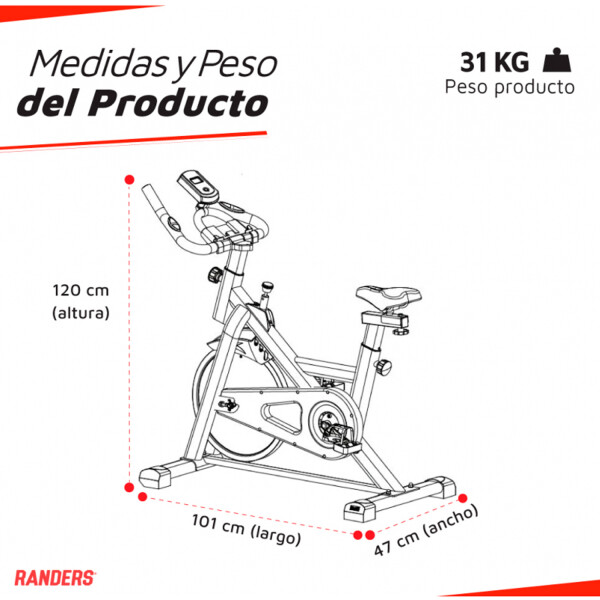Bicicleta Randers Spinning Disco 13kg BICICLETA RANDERS SPINNING DISCO 13KG