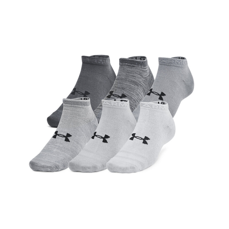 Unisex UA Essential 6pk Low-WHT GRY-025