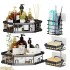 Estante Organizador Adhesivo Set X5 Esquinero De Ducha Baño Negro Mate BAN010 Estante Organizador Adhesivo Set X5 Esquinero De Ducha Baño Negro Mate BAN010