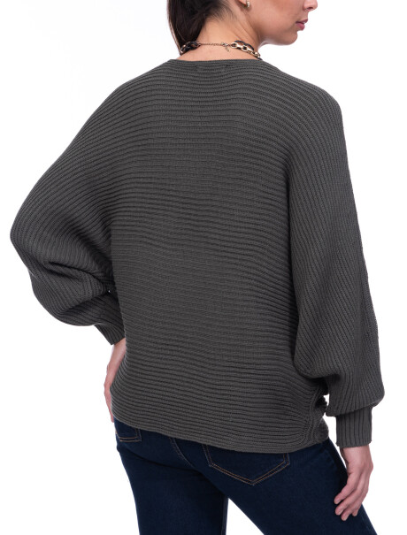 sweater acanalado oliva