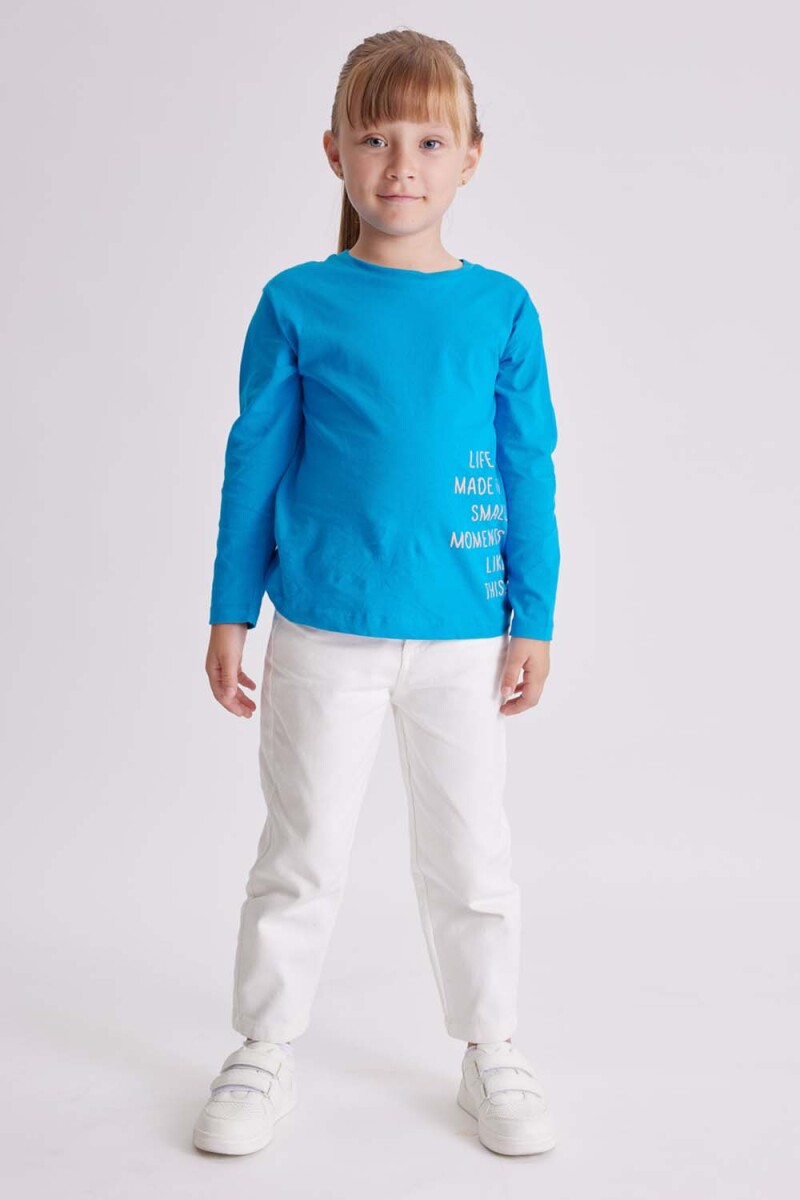 Pantalón jean slouchy - Slouchy Blanco 