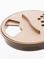 RECIPIENTE TRANSPARENTE BEIGE (V)