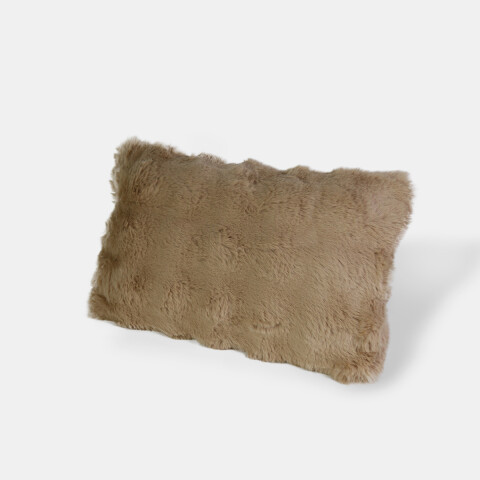 COJIN RECT FELPUDO BEIGE 30X50CM Unica
