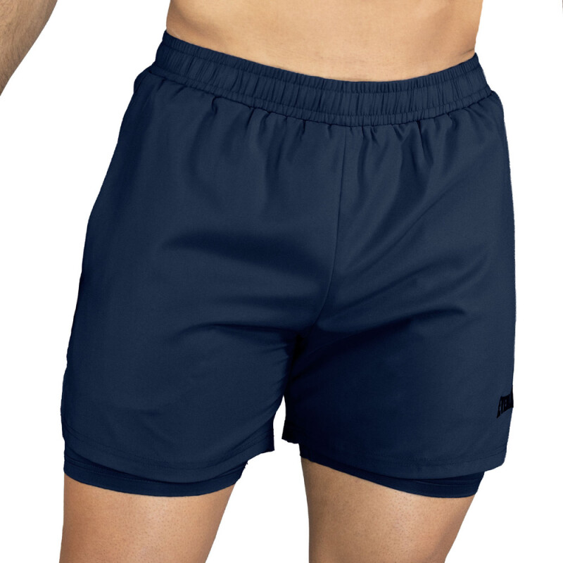 SHORT MEN POLY VERLAST 2-IN-1 URBAN 5"-NA AZUL NAVI