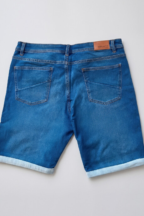 BERMUDA JEAN PARVES Azul Oscuro