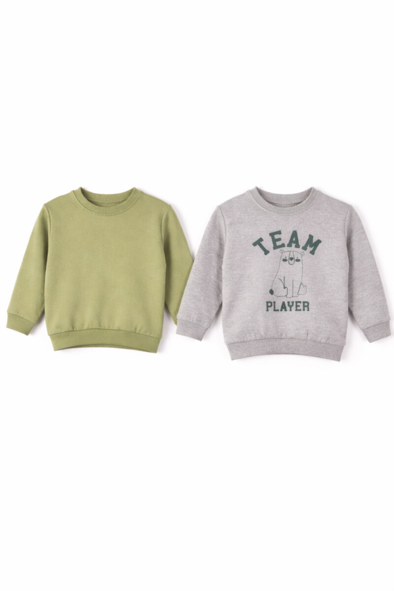 BUZO HARRY III PACK X 2 - VERDE 