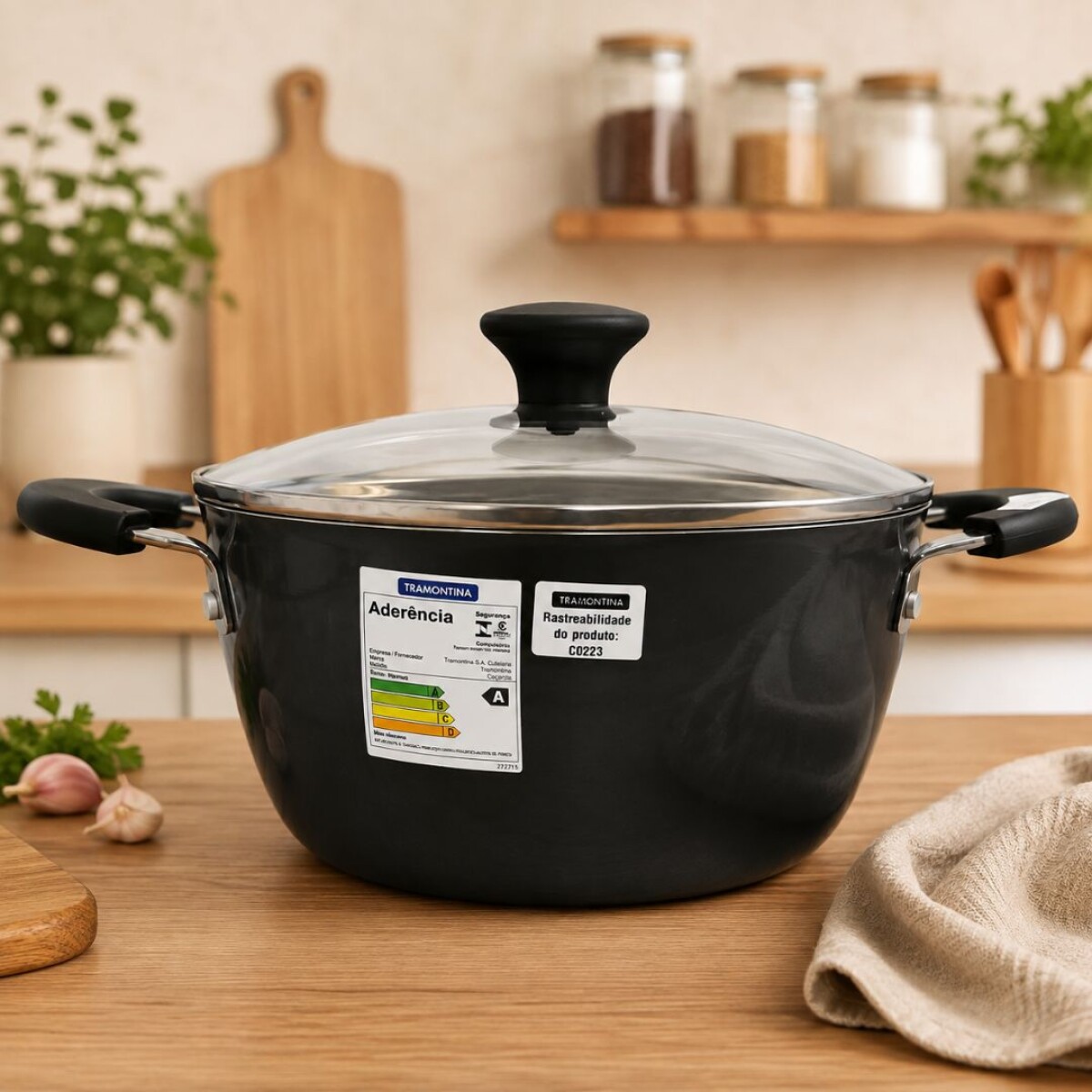 Olla Cacerola Antiadherente Tramontina Glenz 24cm 4,1 litros 