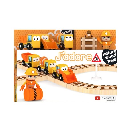 Pista De Construcción de Juguete En Madera J'adore Super Oferta Pista De Construcción de Juguete En Madera J'adore Super Oferta