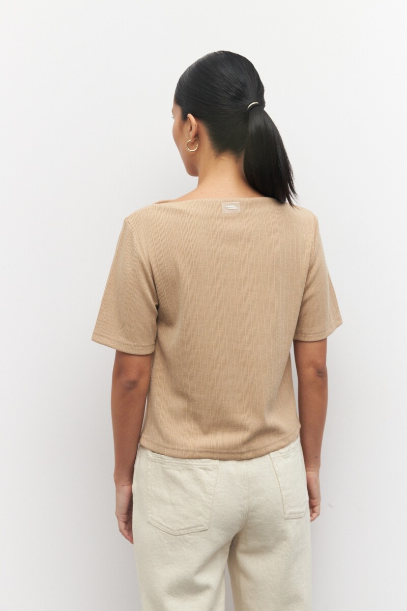 REMERA MORENA Beige Melange