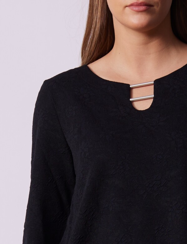 Blusa Labrada NEGRO