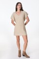 Vestido Destello Crudo/Beige