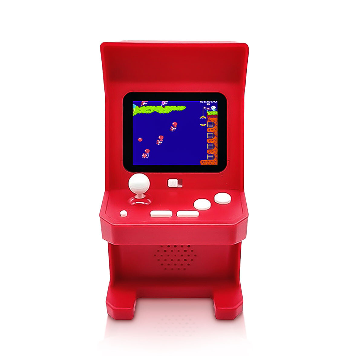 Mini Consola De Juegos Vintage Portátil 268 Juegos - Rojo 