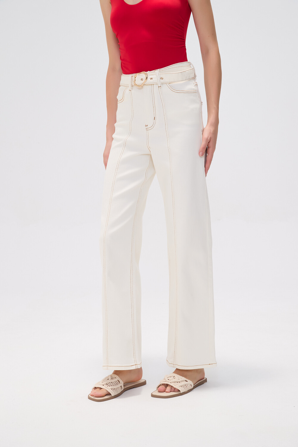 Pantalon Melorel Marfil / Off White