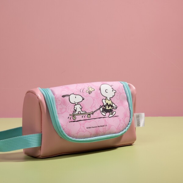 Cartuchera Snoopy rosa