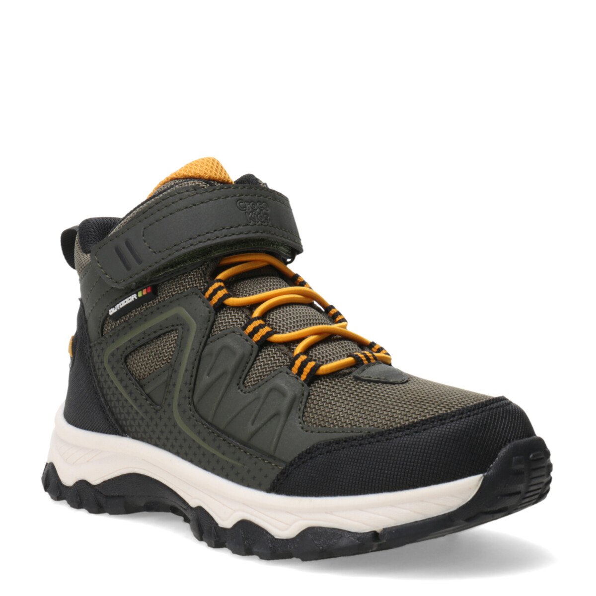 Botas de Niña Croco Kids MONTPELIER acordonada y con velcro - Verde Oliva 