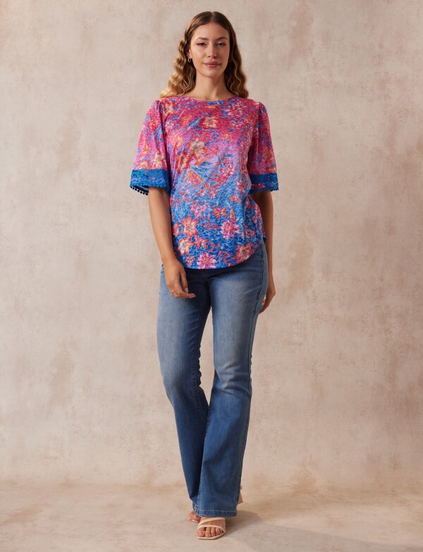 Blusa Printed MULTI/ROSA