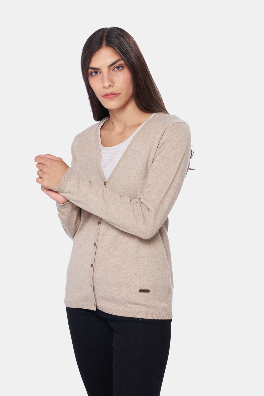 CARDIGAN CLÁSICO Beige