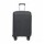 Valija Grande Rígida Cierre Expandible Candado Ruedas 360° Gris Oscuro