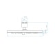 GRIFERIA ROSETA BAÑO AHORRADORA CROMO SATINADO LINEA CARPI CROMO