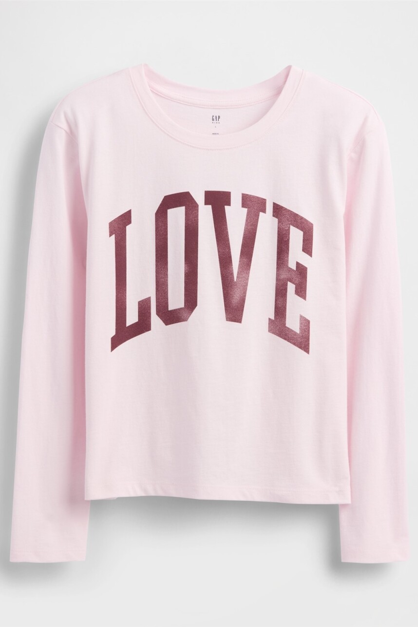 Remera Gràfico Niña Pink Dogwood