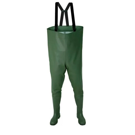 Wader Pantalon Para Pesca Completo Pvc Super Resistente Verde Musgo