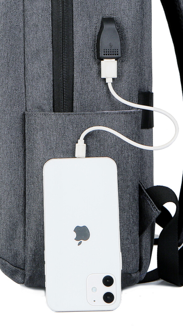 MOCHILA FORTUNE TAFETA GRIS