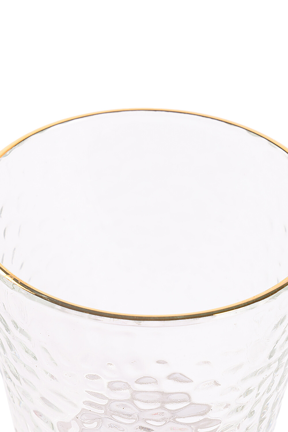 Vaso Bajo Borde Dorado Color Unico