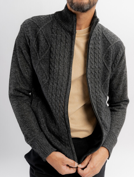 Campera tejida Ombu gris