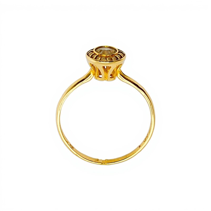 Anillo Halo-Oro bajo-Piedra Zirconia-AN8050 conpiedra
