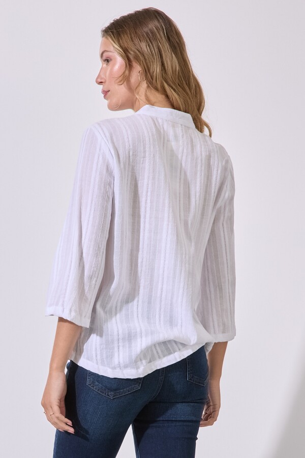 Blusa Algodon Bordado BLANCO