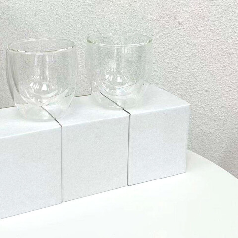 Vaso térmico de vidrio de doble pared 250ml (M2977) Vaso Térmico De Vidrio De Doble Pared 250ml (m2977)