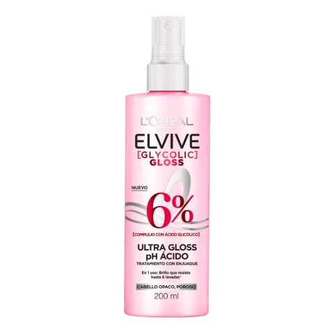 Elvive Glycolic Gloss tratamiento 6% 200 ml Elvive Glycolic Gloss tratamiento 6% 200 ml
